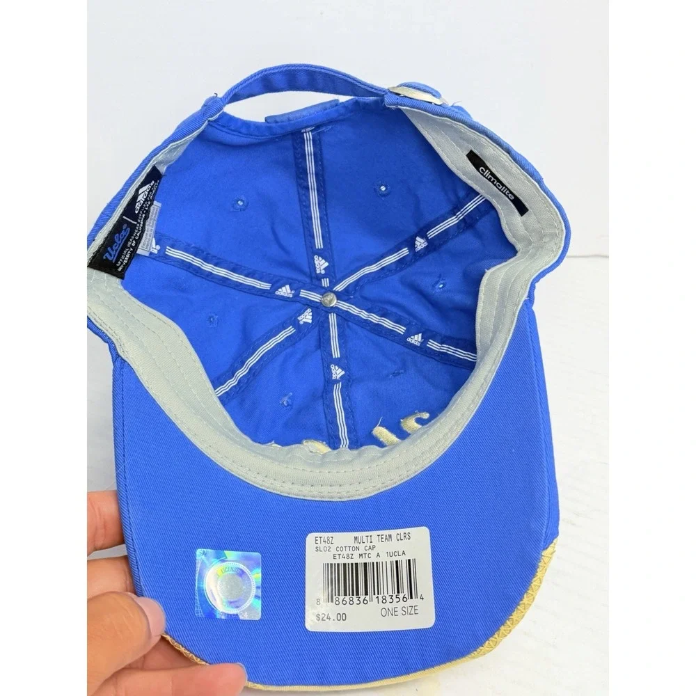 Adidas UCLA Bruins Official Sideline Hat ET48Z Blue Gold Adjustable NWT